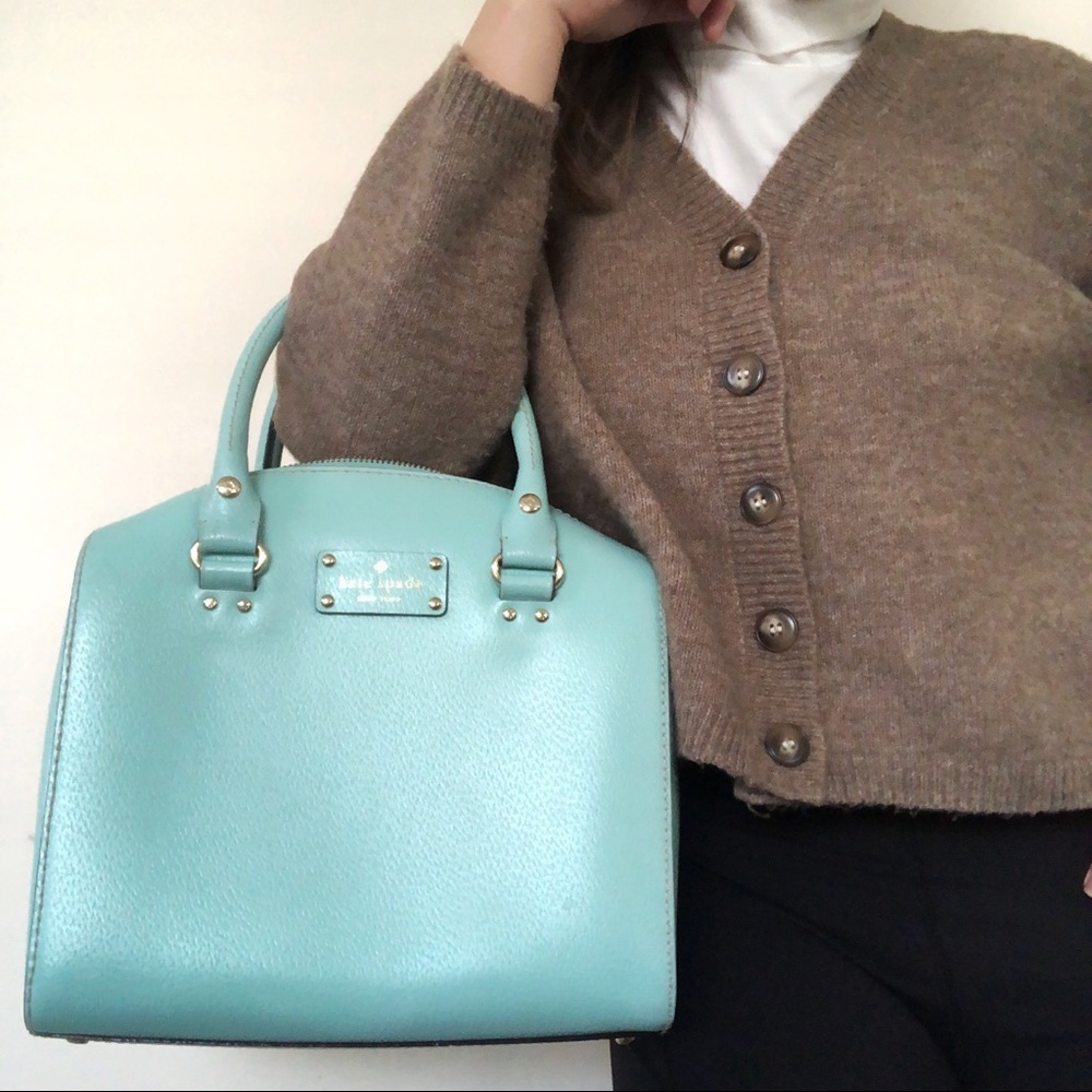 Light Blue Kate Spade Purse - Picture 3 of 5